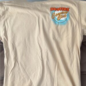 Hooters Cream and Orange Short Sleeve Tee